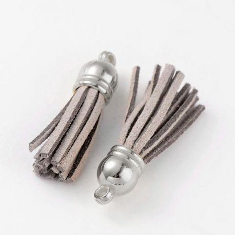 Zamšādas pušķis, 38x10 mm, 1 gab. DEKO313