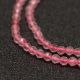 Natural beads of cherry quartz, 2 mm, 1 strand AK1572
