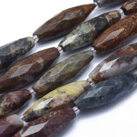 Natural Pietersite beads 29-33x9-10 mm 1 pcs