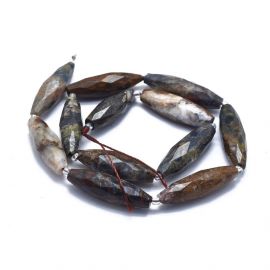 Natural Pietersite beads 29-33x9-10 mm 1 pcs