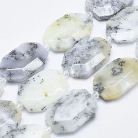 Natural Opalo Dendrite 31-36x24-26x6-8 mm 1 pcs