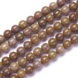 Natural Jaspio beads 4 mm 1 strand 