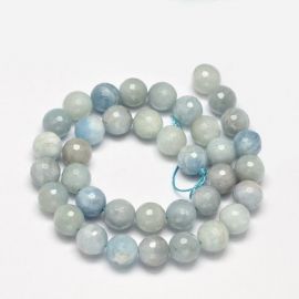 Natural Aquamarine Beads 10 mm 1 strand 