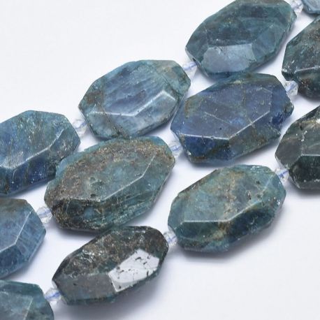 Natural Apatite beads - pendants 31-36x24-26x2-3 mm 1 pcs AK1621