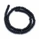 Synthetic Black Stone Beads 6x4 mm 1 strand AK1613