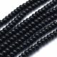 Synthetic Black Stone Beads 6x4 mm 1 strand AK1613