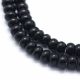 Synthetic Black Stone Beads 6x4 mm 1 strand AK1613