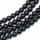 Black Stone Beads 8-9 mm 1 strand AK1610