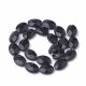 Melnā akmens pērles 18x13 mm 4 gab. 1 soma AK1616