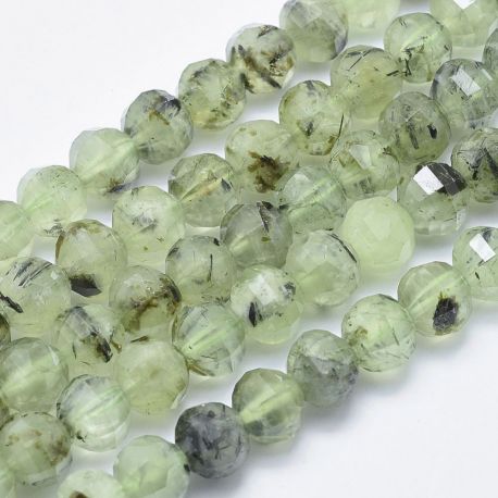 Natural Prehnito beads 10-11x9-9.5 mm 1 strand AK1606