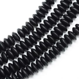 Synthetic Black Stone 8-9x4 mm 1 strand AK1612