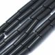 Natural Black Stone Beads 11-15x3.5-4.5 mm 1 strand AK1636