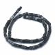 Natural Black Stone Beads 3-4,5x3-4,5x3-4.5 mm 1 strand AK1637