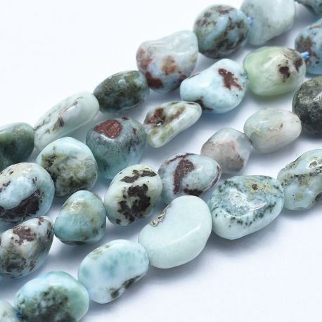 Natürliche Larimar Perlen 5-8 mm 1 Strang AK1591