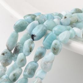 Dabiskas Larimar mikroshēmas 6-12x5-8x4-6 mm 1 dzīsla AK1594