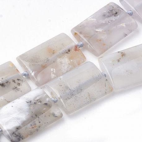 Natural Chalcedon Beads 35x25x8 mm 1 pcs AK1638