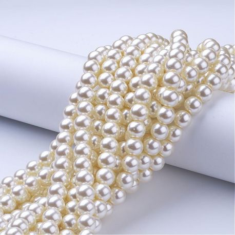 Glass beads - pearls 10 mm 1 strand KK0310