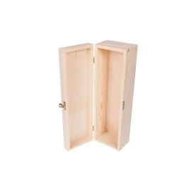 Wooden wine box with clasp 36x11x11 cm MED0002