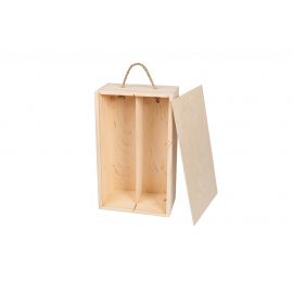 Wooden double wine box 36x20x11 cm