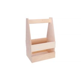 Puidust käepidemega karp õllele 36x23x17 cm MED0005