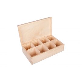 Wooden box for tea 28x16x8 cm