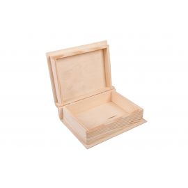 Medinė dėžutė "Knyga" 23x18x8 cm MED0016