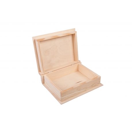 Wooden box "Book" 23x18x8 cm MED0016
