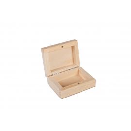 Wooden box for jewellery with magnet 9x7 cm