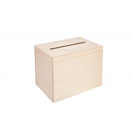 Wooden victim box 30x20x23 cm MED0022