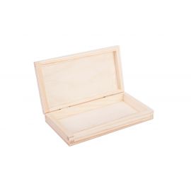 Wooden box "For money" 18x10x4 cm