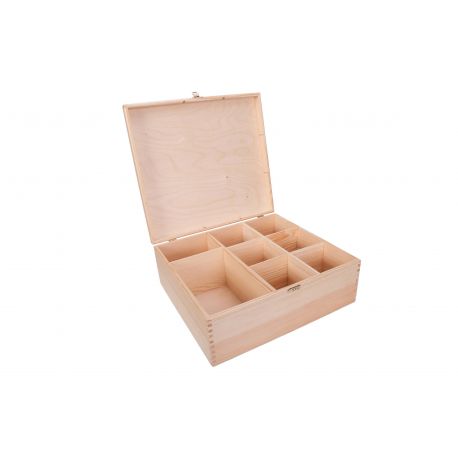 Large wooden box 38x35x14 cm MED0029