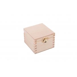 Wooden box 10x10x7 cm