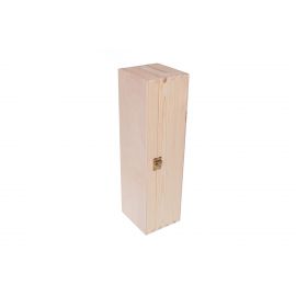 Wooden wine box with clasp 36x11x11 cm