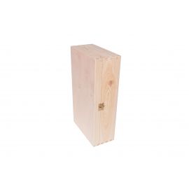 Medinė vyno dėžutė su užsegimu 36x20x11 cm