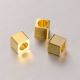 Brass spacer "Cube", 3x3x3 mm, 10 pcs., 1 bag II0435
