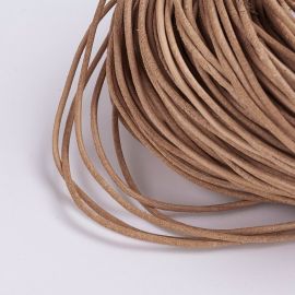 Natural leather cord, 2.00 mm., 1 m. VV0695