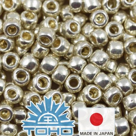 TOHO® sēklu krelles PermaFinish - cinkots alumīnijs TR-11-PF558 11/0 (2,2 mm) 10 g. TR-11-PF558
