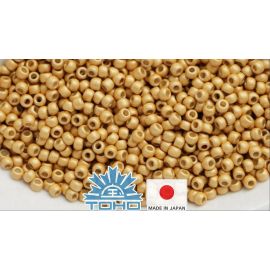 TOHO® sēklu pērles PermaFinish - matēta, cinkota zibspuldze TR-11-PF557F 11/0 (2,2 mm) 10 g. TR-11-PF557F