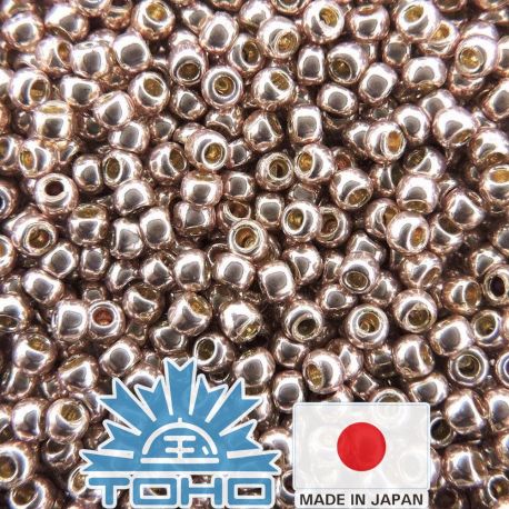 TOHO® Seed Beads PermaFinish - Galvanized Sweet Blush TR-11-PF552 11/0 (2.2 mm) 10 g. TR-11-PF552