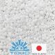 TOHO® Seed Beads Matte-Color Opaque-Rainbow White TR-11-761 11/0 (2.2 mm) 10 g. TR-11-761