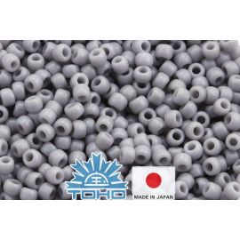 TOHO® Seed Beads Opaque Gray TR-11-53 11/0 (2.2 mm) 10 g. TR-11-53