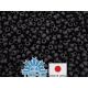 TOHO® Seed Beads Opaque-Frosted Jet TR-11-49F 11/0 (2,2 mm) 10 g. TR-11-49F