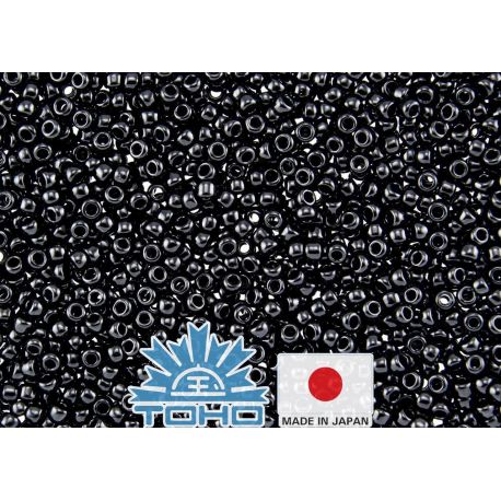 TOHO® seemnehelmed Läbipaistmatu Jet TR-11-49 11/0 (2,2 mm) 10 g. TR-11-49