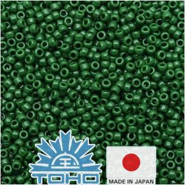 Бисер TOHO® Seed Beads непрозрачный сосново-зеленый 11/0 (2,2 мм) 10 г.