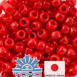 Бисер TOHO® Seed Beads Opaque Cherry TR-11-45A 11/0 (2,2 мм) 10 г.