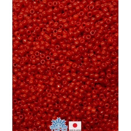 TOHO® sēklu pērles necaurspīdīgs pipari sarkanais 11/0 (2,2 mm) 10 g. TR-11-45