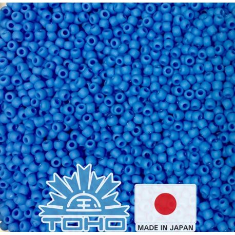 TOHO® Seed Beads Opaque-Frosted Cornflower TR-11-43DF 11/0 (2,2 mm) 10 g. TR-11-43DF
