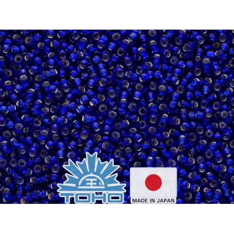 TOHO® Samenkügelchen Silbergefüttertes Kobalt TR-11-28 11/0 (2,2 mm) 10 g. TR-11-28