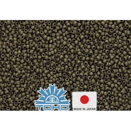 TOHO® Seed Beads Frosted Antique Bronze TR-11-223F 11/0 (2.2 mm) 10 g. TR-11-223F