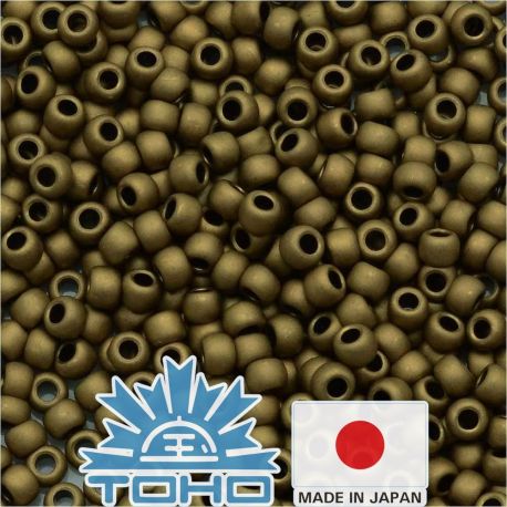 TOHO® Seed Beads Frosted Bronze TR-11-221F 11/0 (2.2 mm) 10 g. TR-11-221F